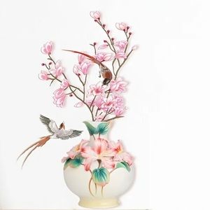 ✅2/$24 🆕 Flower Classical Vase Wall Sticker Living Room Art Wall Decals